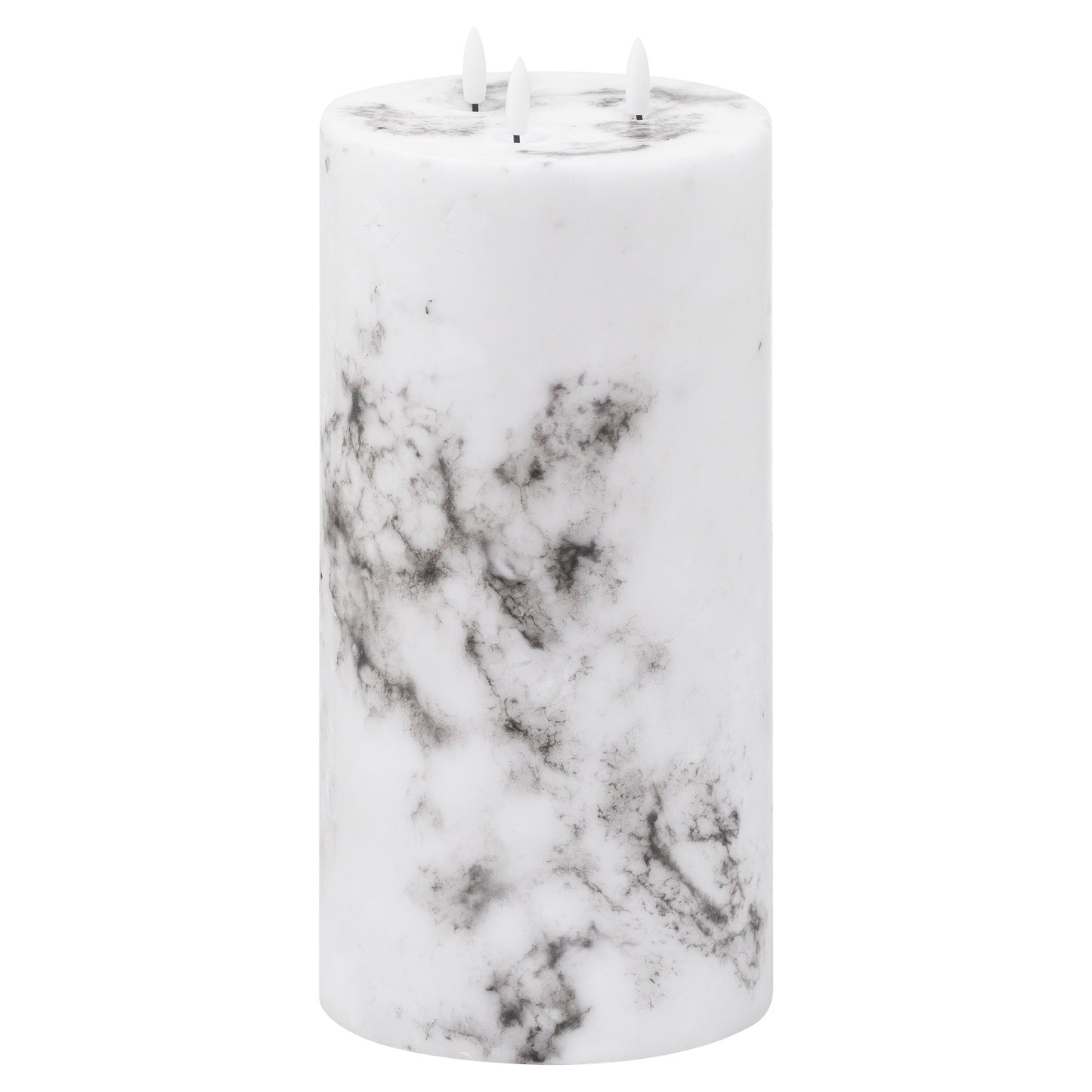 Luxe Collection Natural Glow 6x12 Marble Effect LED Candle