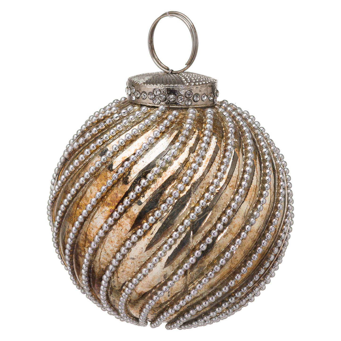 The Noel Collection Burnished Jewel Swirl Large Bauble