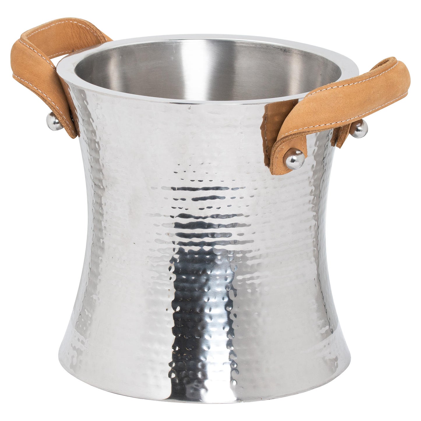 Leather Handled Ice Bucket