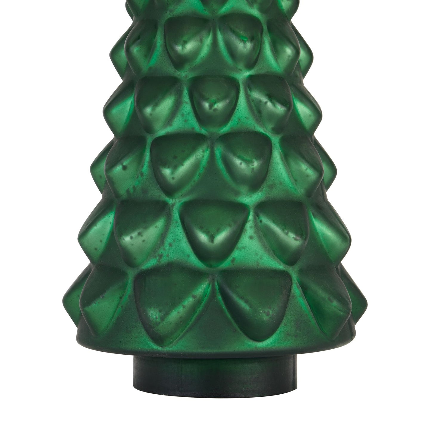 Noel Collection Forest Green Glass Decorative Tree