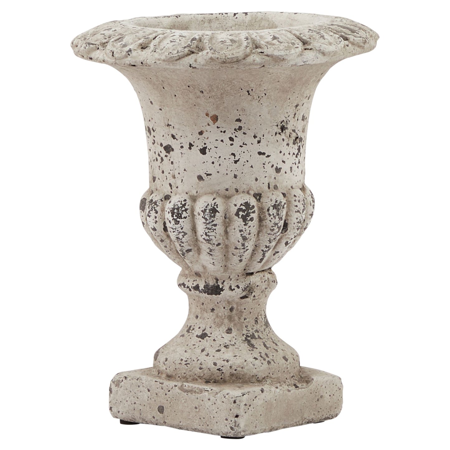 Large Fluted Stone Ceramic Urn