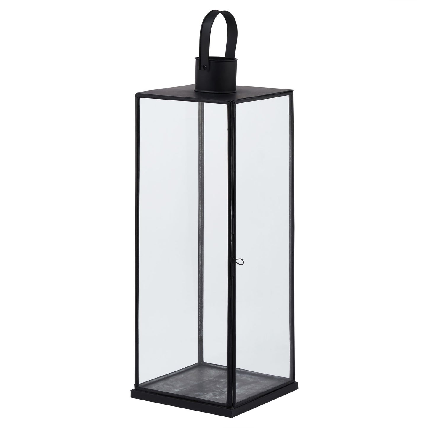 Flat Top Medium Black Lantern